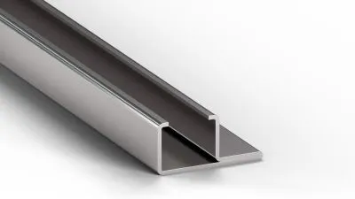 Edelstahl-C15V-Profil, 2m
